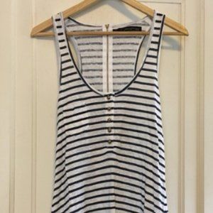 Patterson J. Kincaid Striped Linen Tank Top